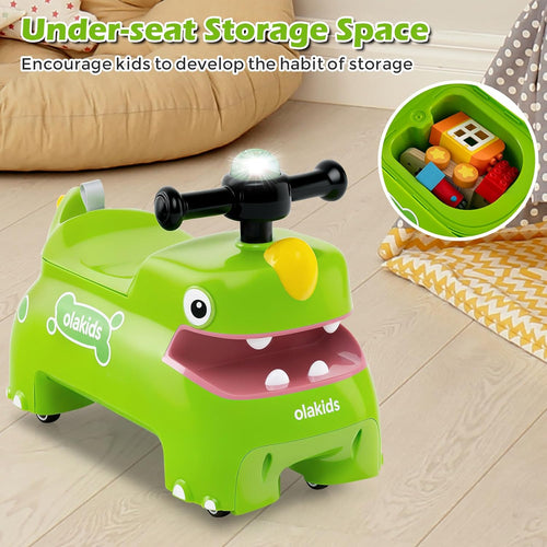 OLAKIDS Ride on Push Car, Kids Foot-to-Floor Sliding Car with Universal Wheels Boys Girls Aged 3+ Years