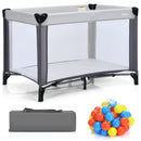 Portable Playard with 50pcs Ball Pit Balls Playpen Activity Center INFANS