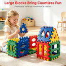 Olakids 32 Pieces Big Waffle Building Blocks for Toddlers
