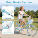 Olakids Kids Bike, 12 14 16 18 20 Inch Mermaid Theme Girls Bicycle with Training Wheels