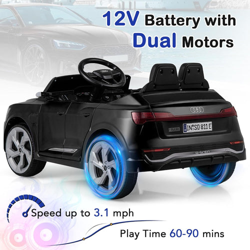 Licensed Audi SQ8 Ride on Car by OLAKIDS, 12V Kids Electric Vehicle with Remote Control, Toddlers Battery Powered Toy with 3 Speeds, Wheels Suspension, Music