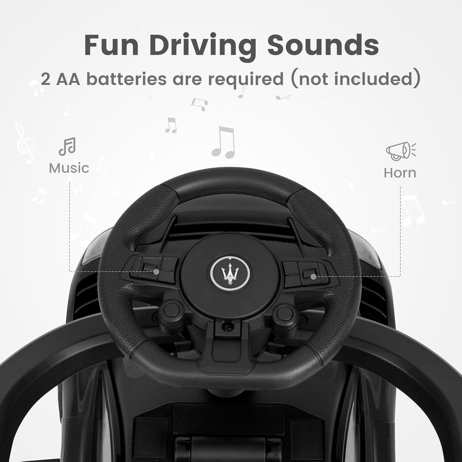 OLAKIDS Push Car for Toddlers, Licensed Maserati 3 in 1 Baby Ride on Sliding with Parent Control Handle