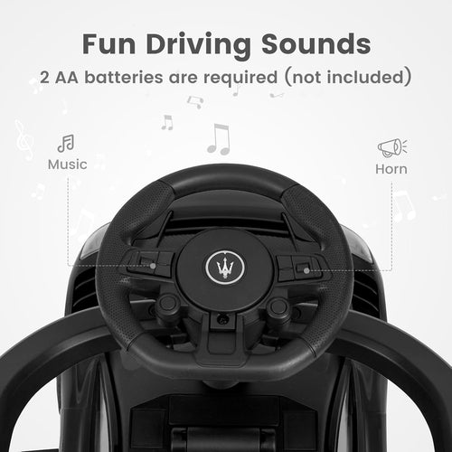OLAKIDS Push Car for Toddlers, Licensed Maserati 3 in 1 Baby Ride on Sliding with Parent Control Handle