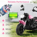 OLAKIDS 6V Kids Motorcycle, Electric Toddler Bike with Training Wheels Indoor Outdoor Ride on Toy
