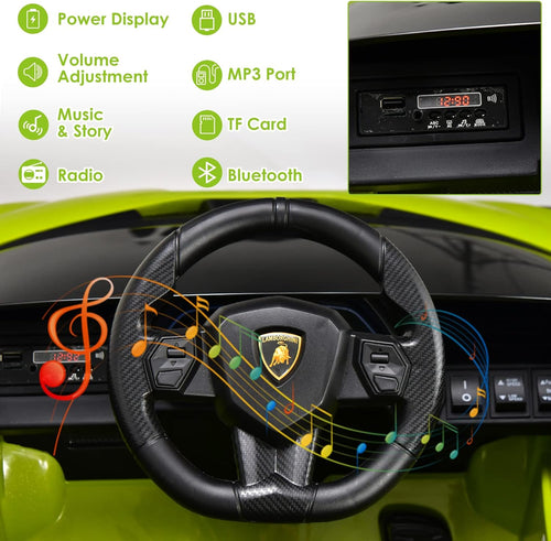OLAKIDS Licensed Lamborghini SIAN 12V Kids Ride on Car, Toddler Electric Vehicle