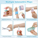 OLAKIDS Doctor Playset Wooden Pretend Medical Station Activity Center Toy Set for Toddler