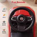 OLAKIDS Licensed Fiat 500X Push Car for Toddlers 4 in 1 Kids Ride on Toys