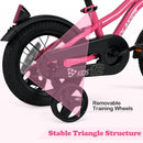 Olakids Kids Bike 12-18 Inch with Training Wheels, Dual Brakes, Adjustable Seat & Handlebar for Boys Girls