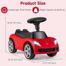 OLAKIDS Licensed Push Car for Toddlers, Foot to Floor Ride on Toy for Boys Girls 1.5-5 Years