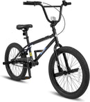 Olakids 20" Kids BMX Bike with 4 Pegs for Boys & Girls, Freestyle Bicycle with Adjustable Seat