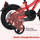 Olakids Kids Bike 12-18 Inch with Training Wheels, Dual Brakes, Adjustable Seat & Handlebar for Boys Girls