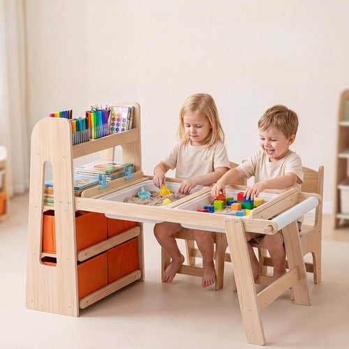 Olakids Sensory Table and Chairs Set for Toddlers