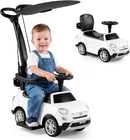 OLAKIDS Licensed Fiat 500X Push Car for Toddlers 4 in 1 Kids Ride on Toys