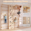 OLAKIDS Toddler Climbing Toys Indoor, 6 in 1 Swedish Ladder Wall Gym Kids