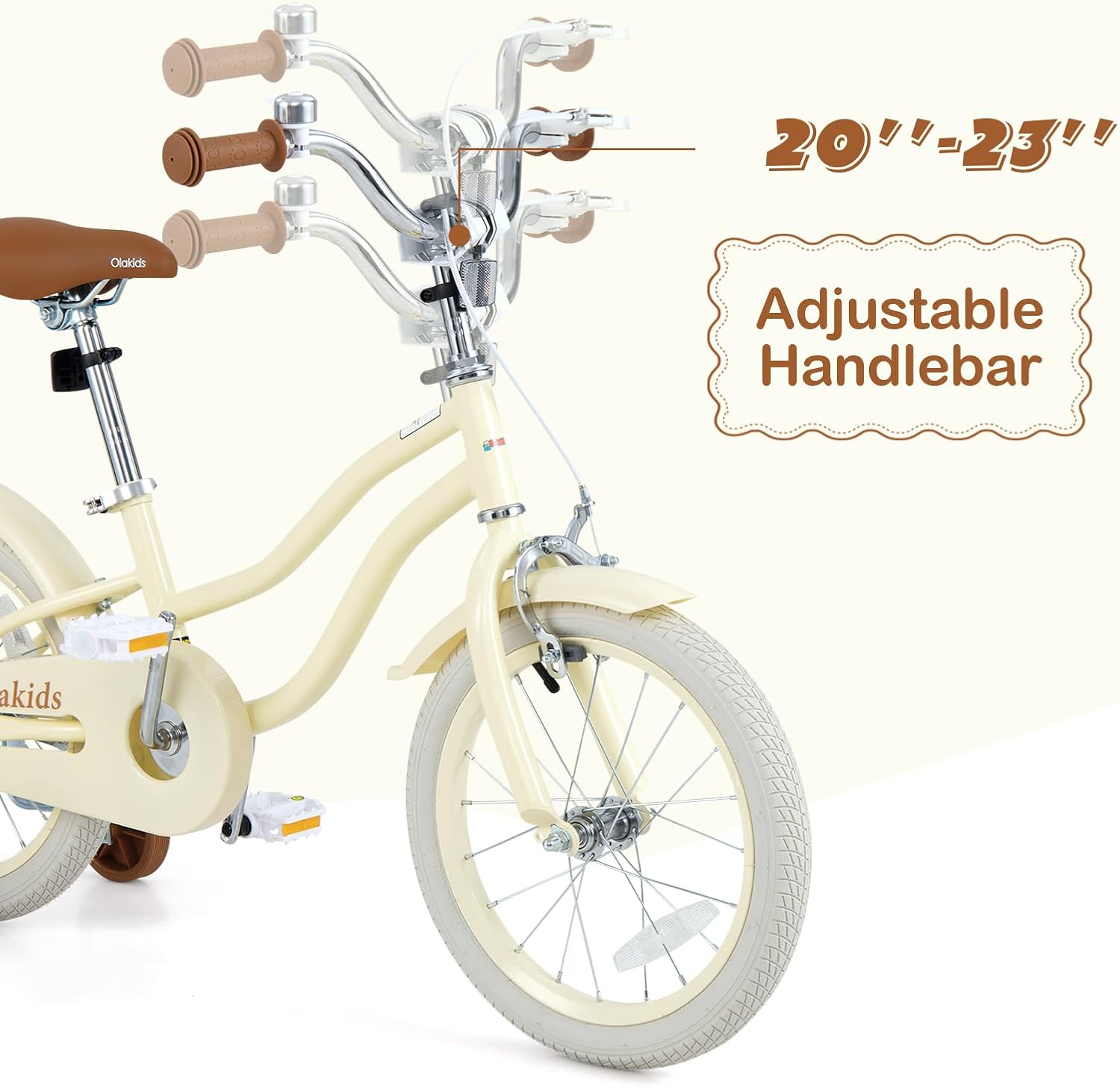Olakids Kids Bike, 12 14 16  Inch Toddlers Bike with Training Wheels for Girls Boys