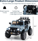 OLAKIDS 2 Seater Ride on Truck, 12V Battery Powered Electric Vehicle for Kids with Remote Control