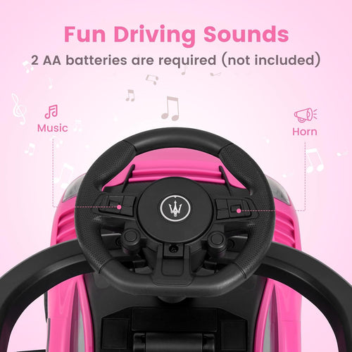 OLAKIDS Push Car for Toddlers, Licensed Maserati 3 in 1 Baby Ride on Sliding with Parent Control Handle