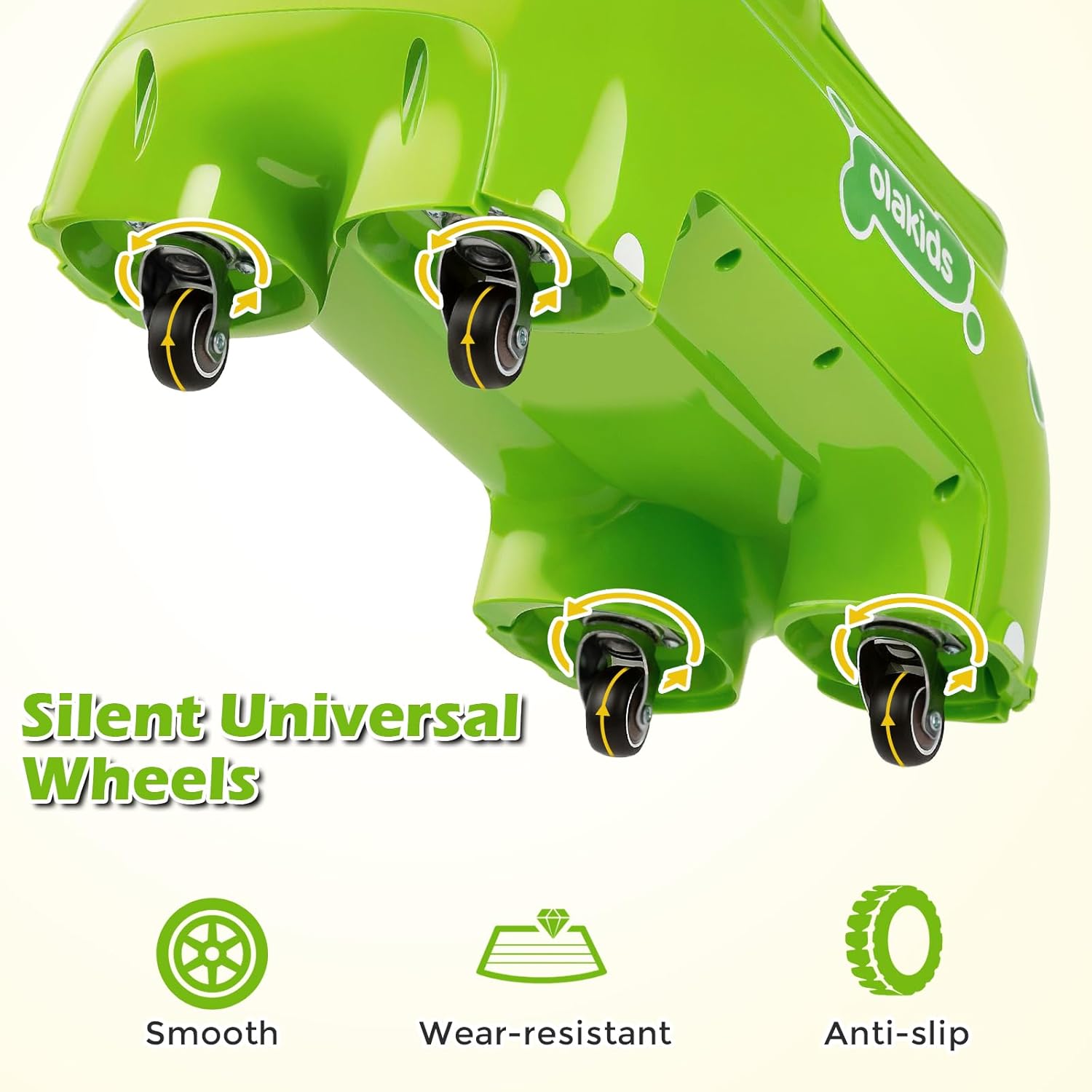 OLAKIDS Ride on Push Car, Kids Foot-to-Floor Sliding Car with Universal Wheels Boys Girls Aged 3+ Years