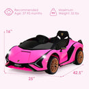 OLAKIDS Licensed Lamborghini SIAN 12V Kids Ride on Car, Toddler Electric Vehicle