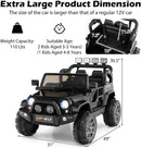 OLAKIDS 2 Seater Ride on Truck, 12V Battery Powered Electric Vehicle for Kids with Remote Control