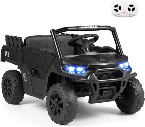 OLAKIDS Ride on Dump Truck, 12V Kids Electric Car with Remote Control  for Toddlers 3+ Years
