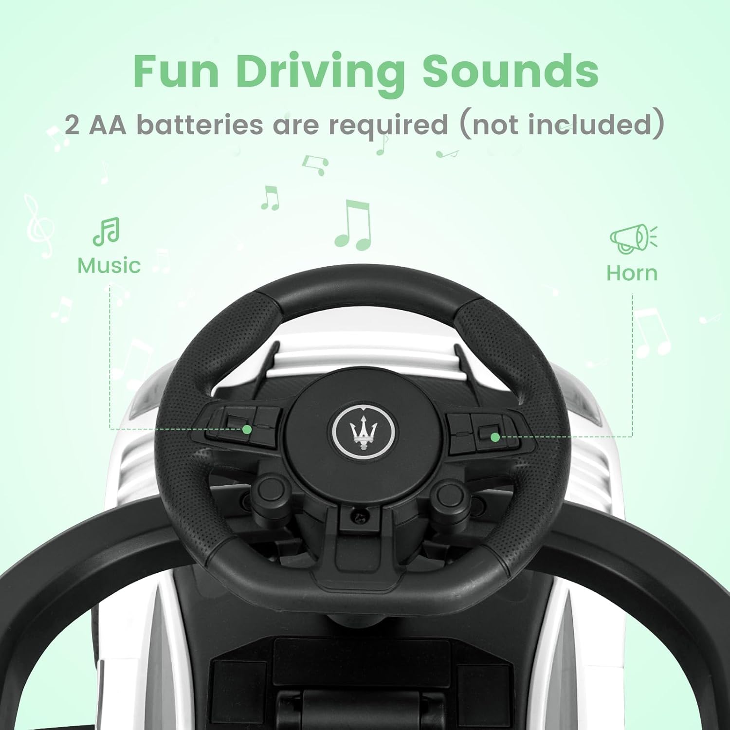 OLAKIDS Push Car for Toddlers, Licensed Maserati 3 in 1 Baby Ride on Sliding with Parent Control Handle