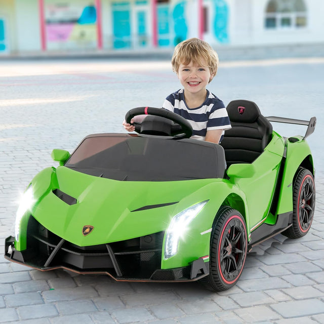 OLAKIDS 2 Seater Kids Ride on Car 12V 4WD Licensed Lamborghini Veneno