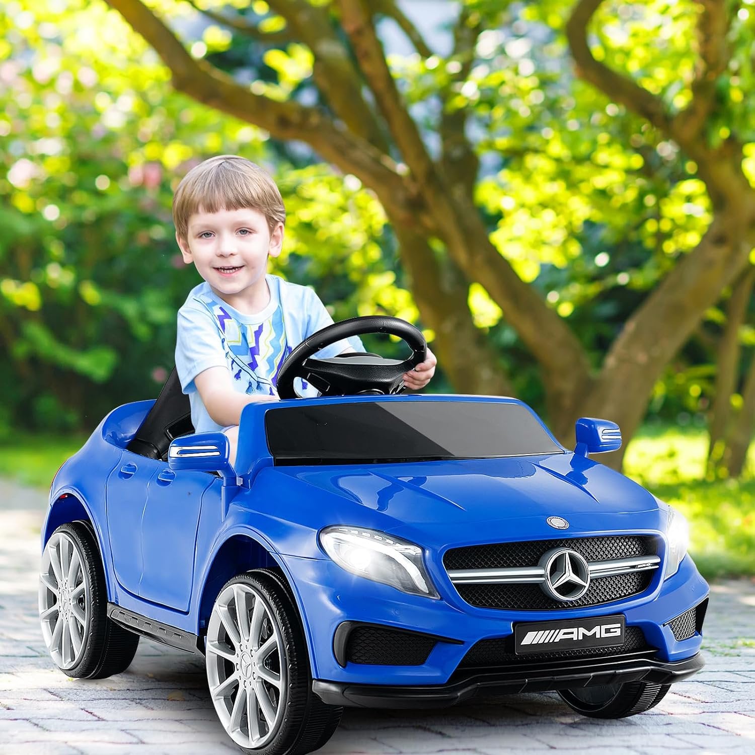 OLAKIDS 12V Electric Kids Ride On Car Licensed Mercedes Benz SL500 Toy Car