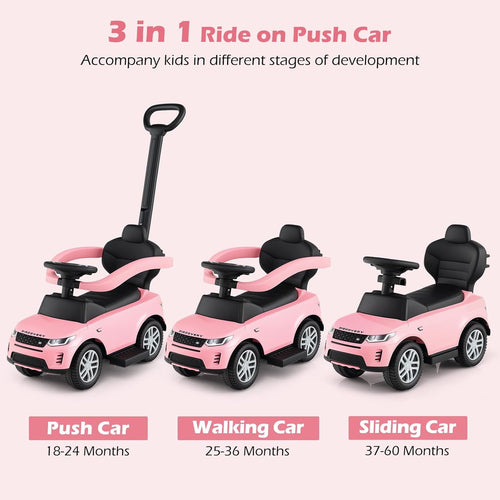 OLAKIDS Licensed Land Rover Push Car for Toddlers 3 in 1 Baby Stroller Sliding Walking Car
