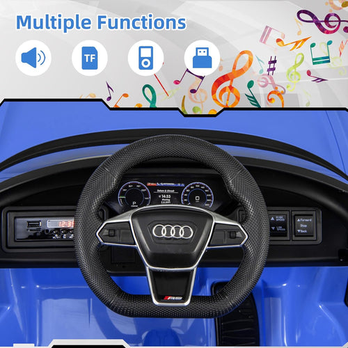 OLAKIDS 12V Kids Ride on Car, Licensed Audi RS e-tron GT Electric Vehicle with Remote Control
