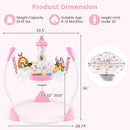 INFANS Baby Activity Center Jumper with Music, Light, Interactive Toys, 360°Rotating Seat, 3 Heights for 6+ Months