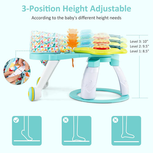 INFANS 3 in 1 Walk Around Baby Activity Center Baby Walker