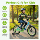 Olakids 12-16 Inch Space Theme Kids Bike with Training Wheels & Dual Brakes for Boys Girls 3-8