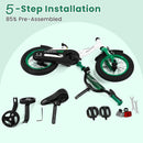 Olakids 12-18 Inch BMX Kids Bike with Training Wheels & Dual Brakes