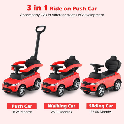 OLAKIDS Licensed Land Rover Push Car for Toddlers 3 in 1 Baby Stroller Sliding Walking Car