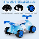 OLAKIDS Ride on Push Car with Music, Under-Seat Storage, Kids Foot-to-Floor Sliding Car for Toddler 19-36 Months