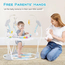 INFANS 3-in-1 Baby Activity Center, Jumper & Bouncer, Music, Lights, 360° Rotating Seat, 3 Adjustable Heights, Learning Toys for 6-12 Months