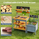 OLAKIDS Mud Kitchen for Kids Outdoor Play Sensory Toys for Toddlers Ages 3+