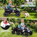 OLAKIDS 24V Ride On Toys for Big Kids with Detachable Trailer