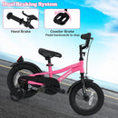 Olakids Kids Bike 12-18 Inch with Training Wheels, Dual Brakes, Adjustable Seat & Handlebar for Boys Girls