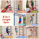 Olakids 8 in 1 Swedish Ladder, Kids Indoor Outdoor Jungle Gym Playground for Toddlers Adults