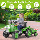 OLAKIDS 12V Kids Ride on Tractor, Battery Powered Motorized Electric Car for Boys Girls