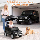 OLAKIDS Licensed Push Car for Toddlers, Outdoor Ride on Toy with Parent Control Handle, Adjustable Canopy, Horn, LED Lights for 3+ Years