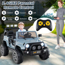 OLAKIDS 2 Seater Ride on Truck, 12V Battery Powered Electric Vehicle for Kids with Remote Control