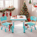 Olakids Kids Table and 2 Chair Set Children Furniture for Arts Crafts Learning Drawing