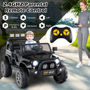 OLAKIDS 2 Seater Ride on Truck, 12V Battery Powered Electric Vehicle for Kids with Remote Control