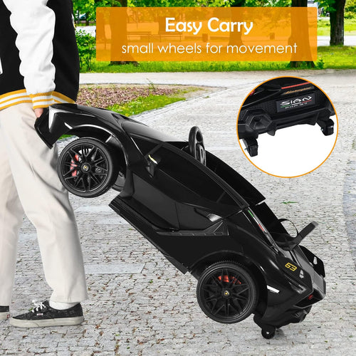 OLAKIDS Licensed Lamborghini SIAN 12V Kids Ride on Car, Toddler Electric Vehicle