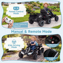 OLAKIDS 24V Ride On Toys for Big Kids with Detachable Trailer