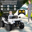 OLAKIDS 2 Seater Ride on Truck, 12V Battery Powered Electric Vehicle for Kids with Remote Control