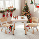 Olakids Kids Table and 2 Chair Set Children Furniture for Arts Crafts Learning Drawing